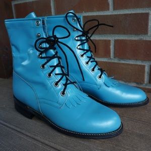 Turquoise Vintage Justin Boots